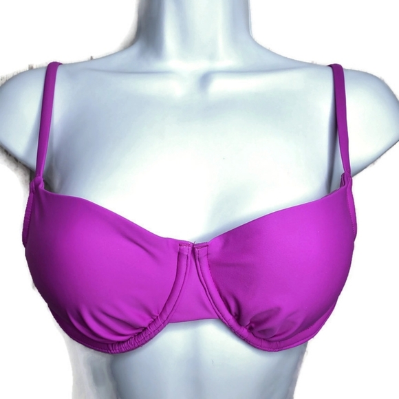 Xhilaration Other - Xhilaration Junior's Pink Fuchsia Bikini Top Size Medium Barbiecore